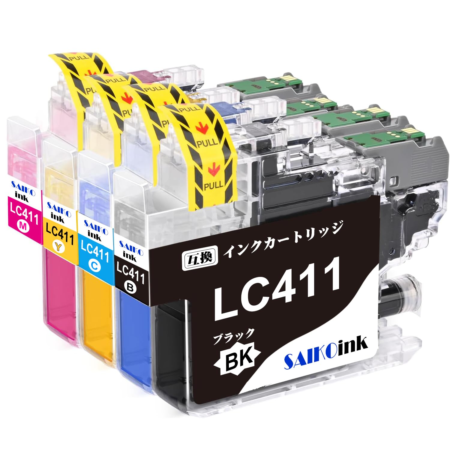 新品未開封　Brother LC411-4PK インクカートリッジ 4色セット ブラザー（brother） 純正インク LC411-4PK+LC411BK 1パック（5